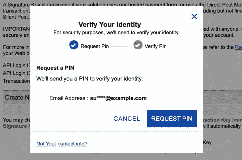Verify Identify For Authorize.Net