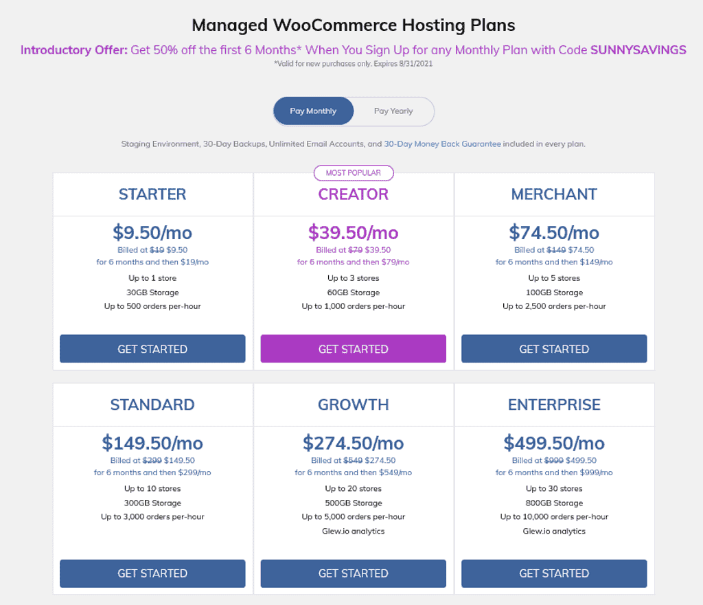 Nexcess Managed WooCommerce Hosting Plans