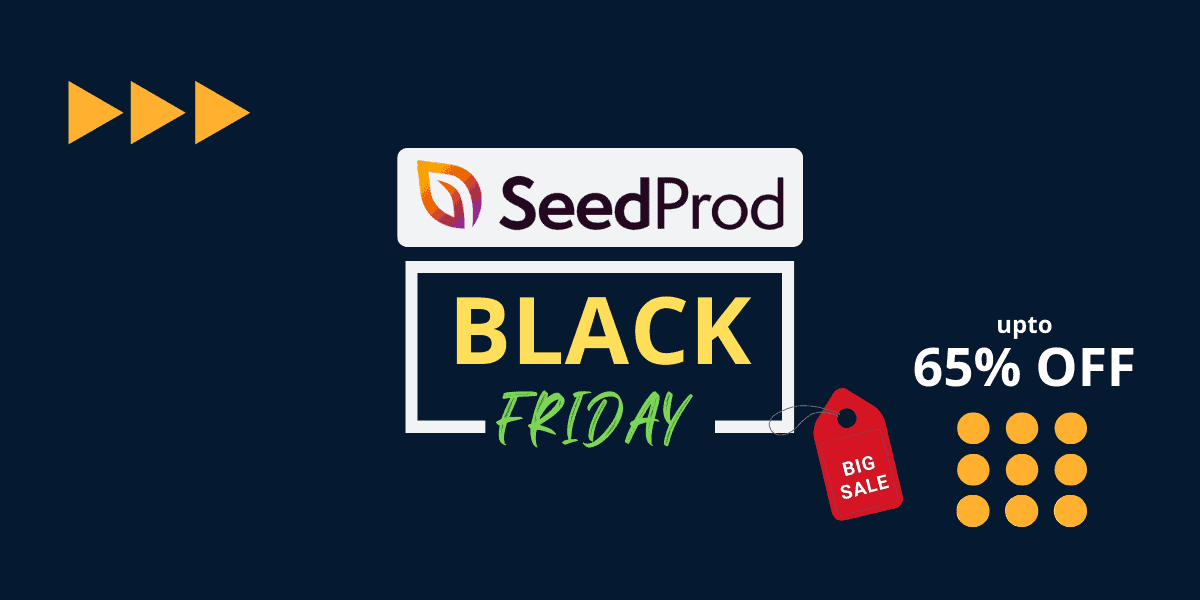 SeedProd Black Friday Sale